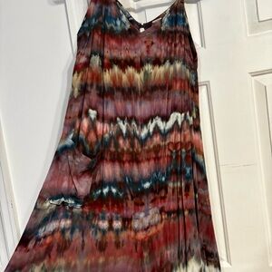 Hand-Dyed Tie-Dye Sleeveless Romper